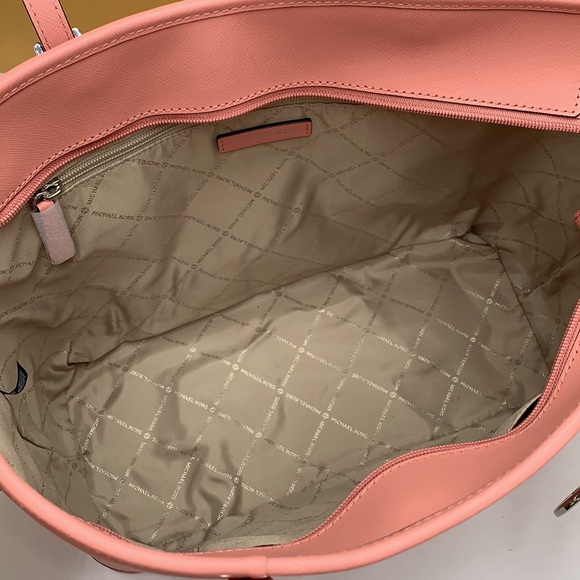 MICHAEL KORS 
Jet Set Travel Large Saffiano Leather Tote Bag PRIMROSE COLOR - Picture 11 of 16